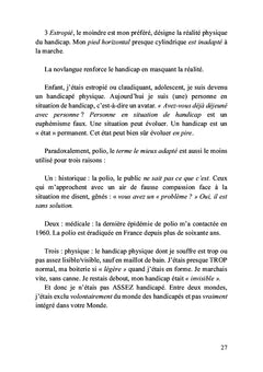 Petite philosophie de la polio