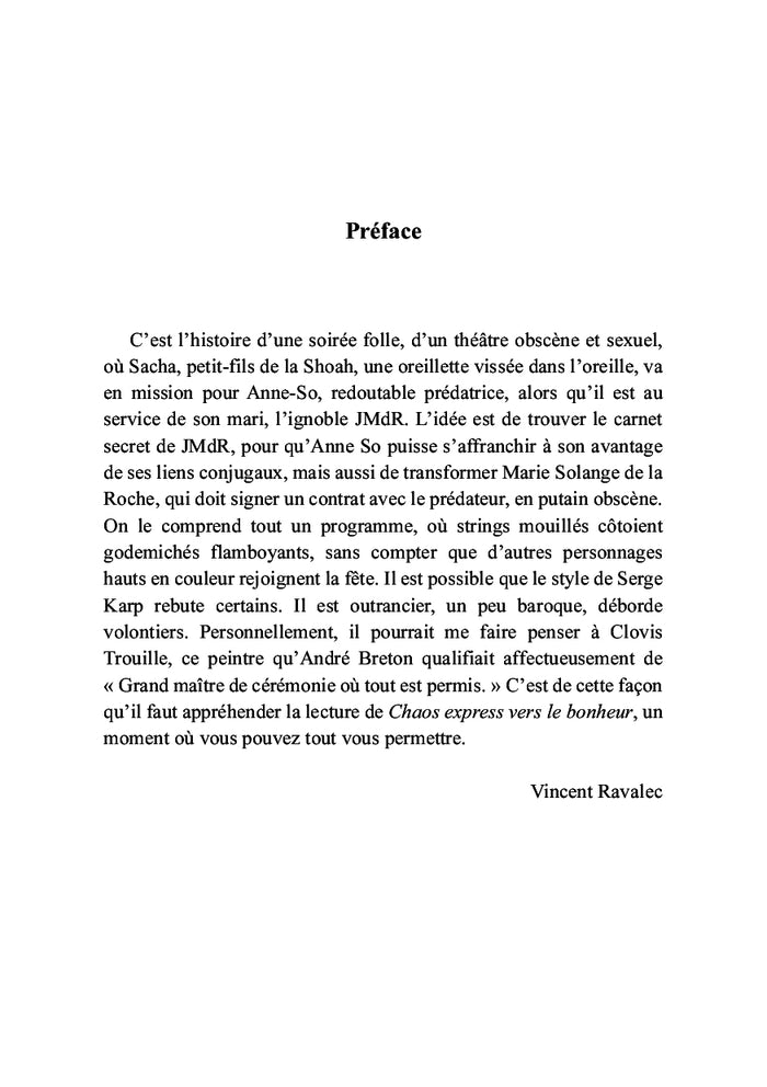 Chaos express vers le bonheur