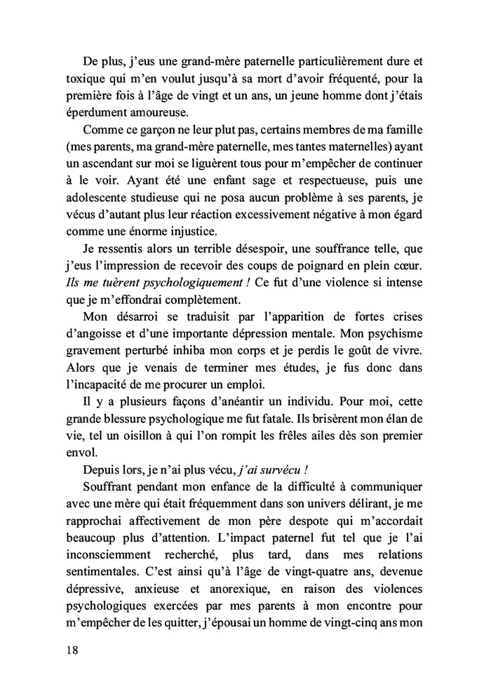 Survivre à l'enfer familial