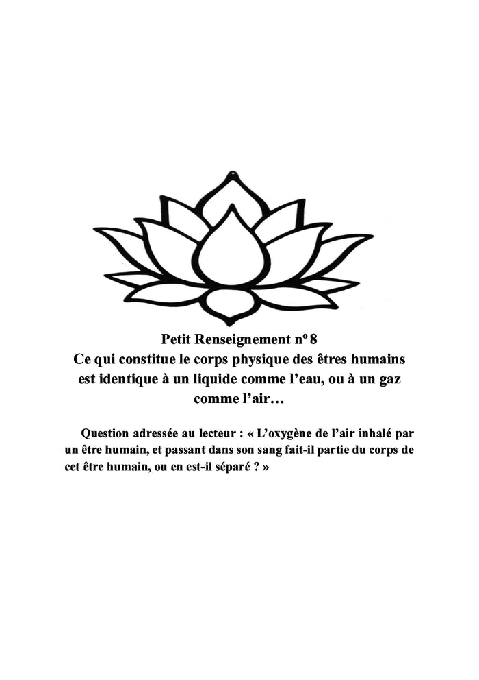 Les 50 petits renseignements sur la vie