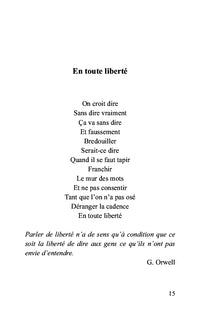 Un coup d’autorité jamais n’abolira la liberté