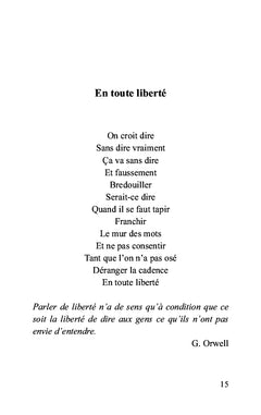 Un coup d’autorité jamais n’abolira la liberté