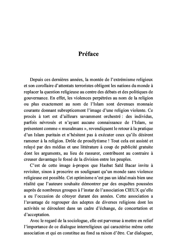 Pour une construction identitaire à travers le dialogue interreligieux et laïque
