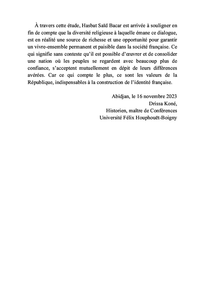 Pour une construction identitaire à travers le dialogue interreligieux et laïque