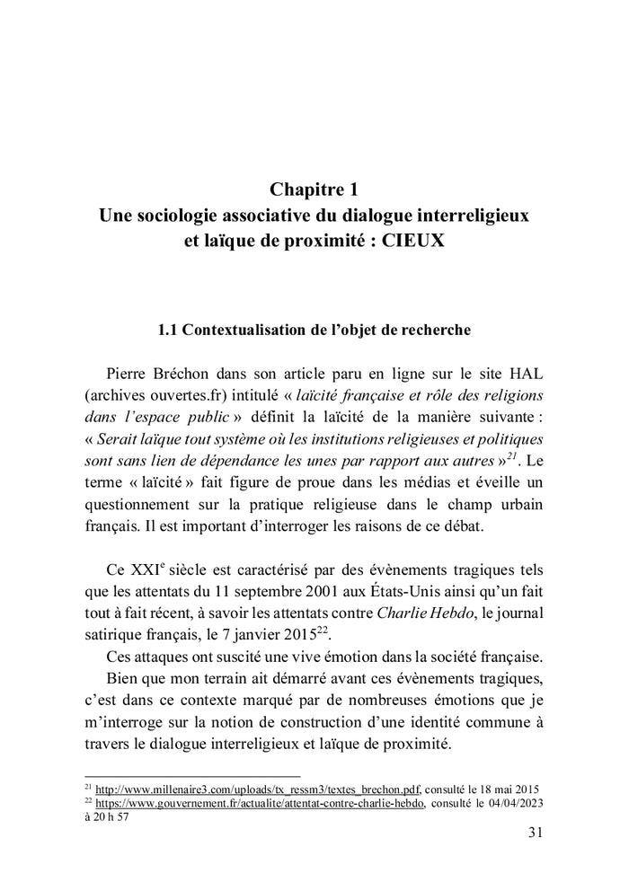 Pour une construction identitaire à travers le dialogue interreligieux et laïque