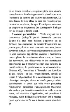 L'école est morte, vive le cirque !