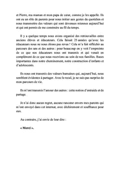 Vous serez vraiment grands...
