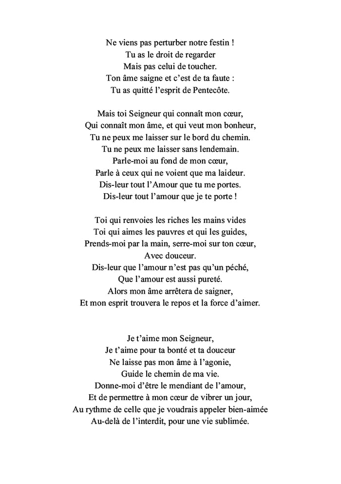 Vous serez vraiment grands...