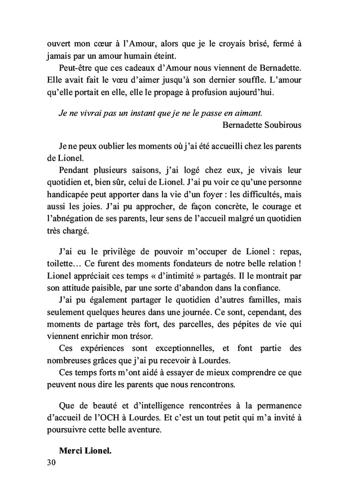 Vous serez vraiment grands...