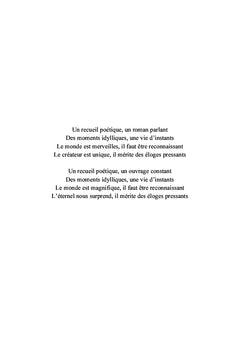 La vie en poésie