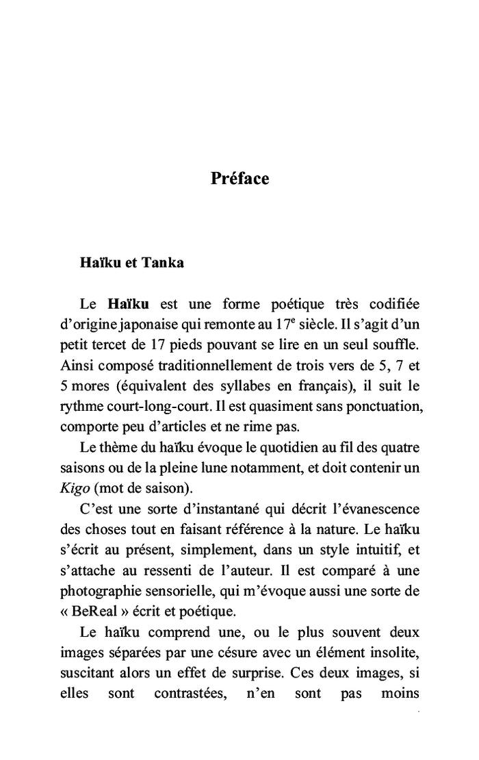Haïkus, tankas et Co