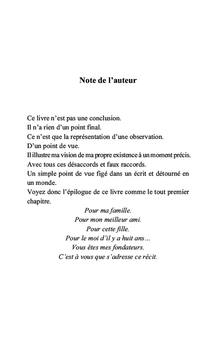 La biographie du naufragé