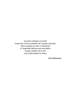Les mots du silence