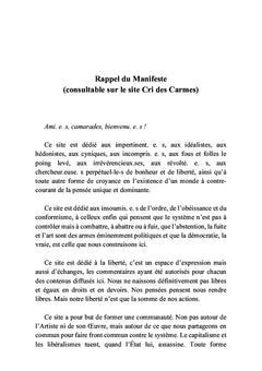 Carnets des carmes