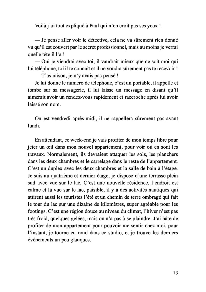 Suspens au bord du lac