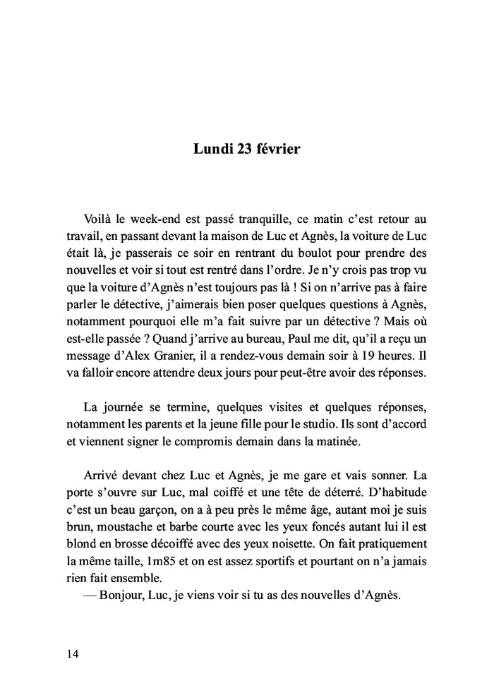 Suspens au bord du lac