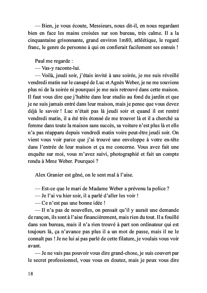 Suspens au bord du lac