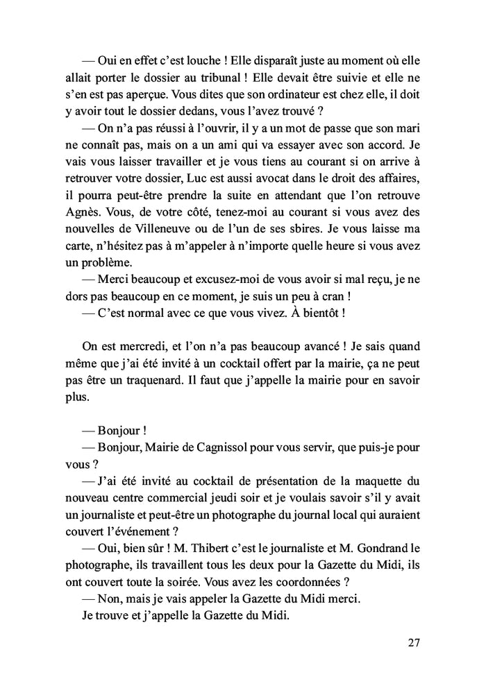 Suspens au bord du lac