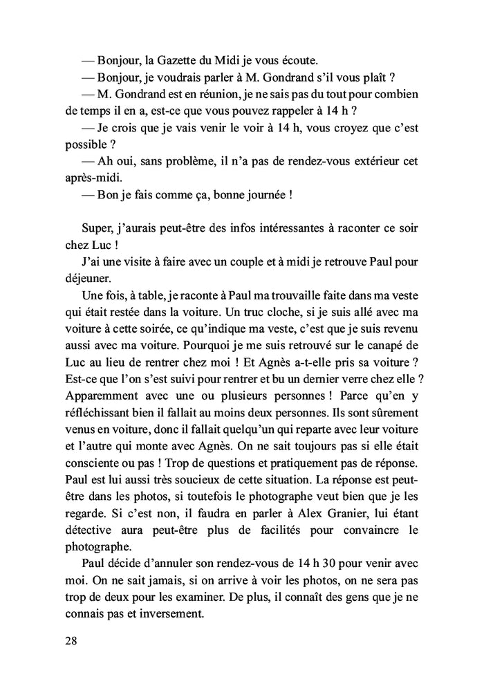 Suspens au bord du lac