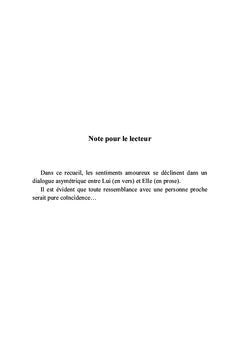 Dialogues amoureux