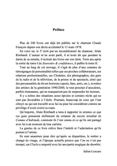 Souvenirs et confidences