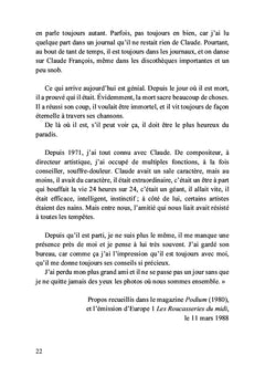 Souvenirs et confidences