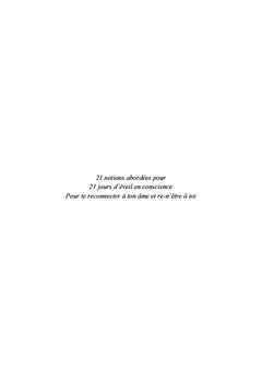 À l'éveil de soi m'aime