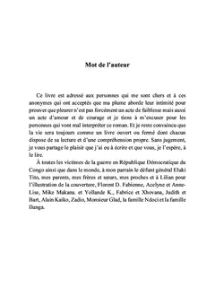 Les larmes de la brousse