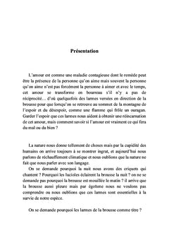 Les larmes de la brousse
