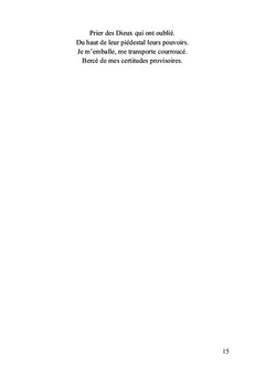 Itinéraire d'un poème perdu