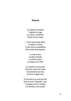 Itinéraire d'un poème perdu