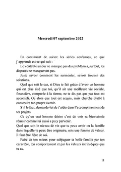 Leçons de vie apprises