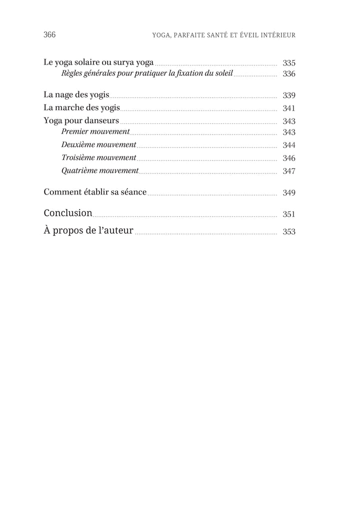 Yoga - Parfaite santé & éveil intérieur