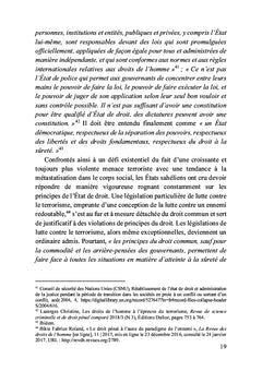 Les vicissitudes de l'Etat de droit à l'épreuve de la lutte contre le terrorisme au Sahel