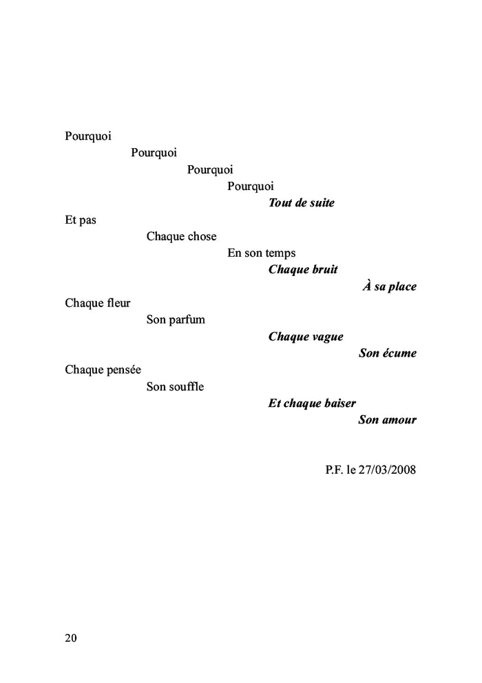 Zoforte suivi de 9 recueils