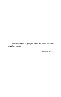 Les mots dans le sang