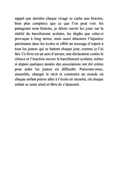 Les cicatrices de l'école
