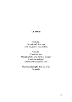 La chorégraphie d'absence