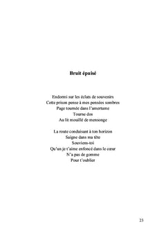 La chorégraphie d'absence