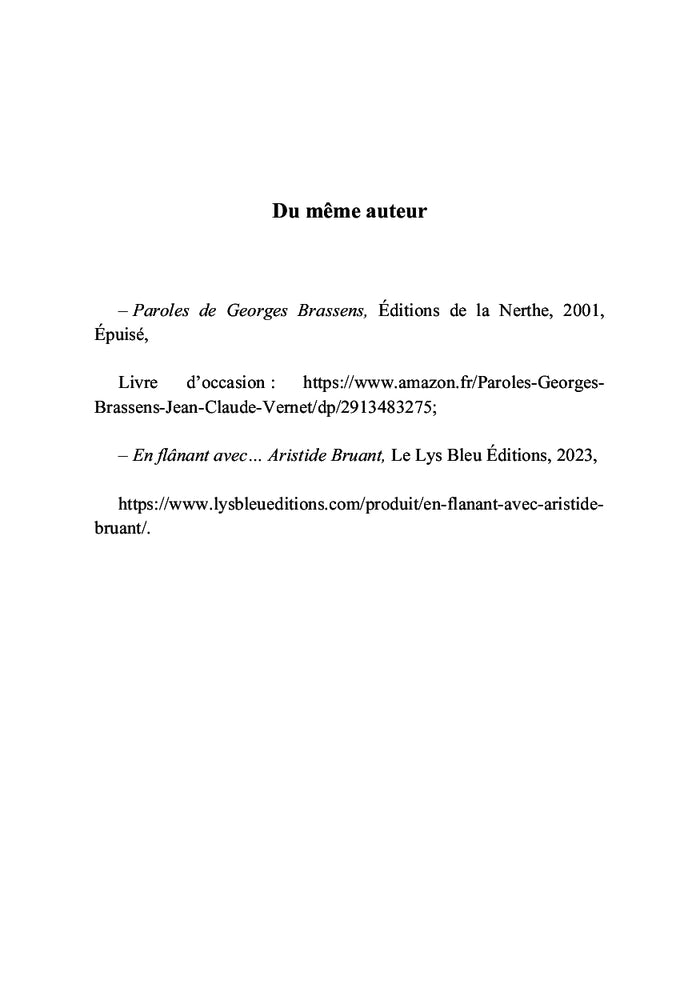 En flânant avec... Georges Brassens