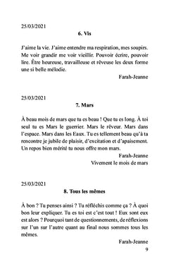 À l'aube de ma vie