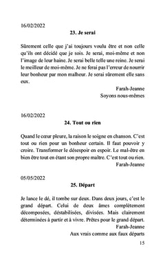 À l'aube de ma vie