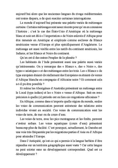 Migrations d'africains blancs et noirs durant l'Antiquité