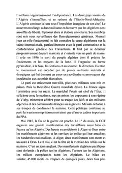 L'émergence du nationalisme algérien