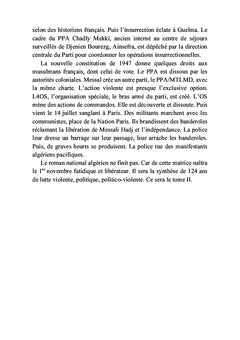 L'émergence du nationalisme algérien