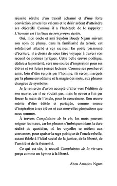 Complaintes de la vie