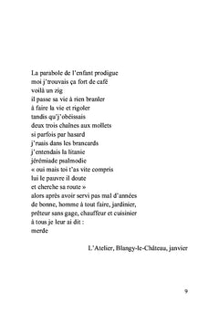 Dernier volume du premier livre de ma vie