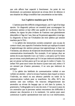 Trouble du spectre de l'autisme et stratégies d'intervention