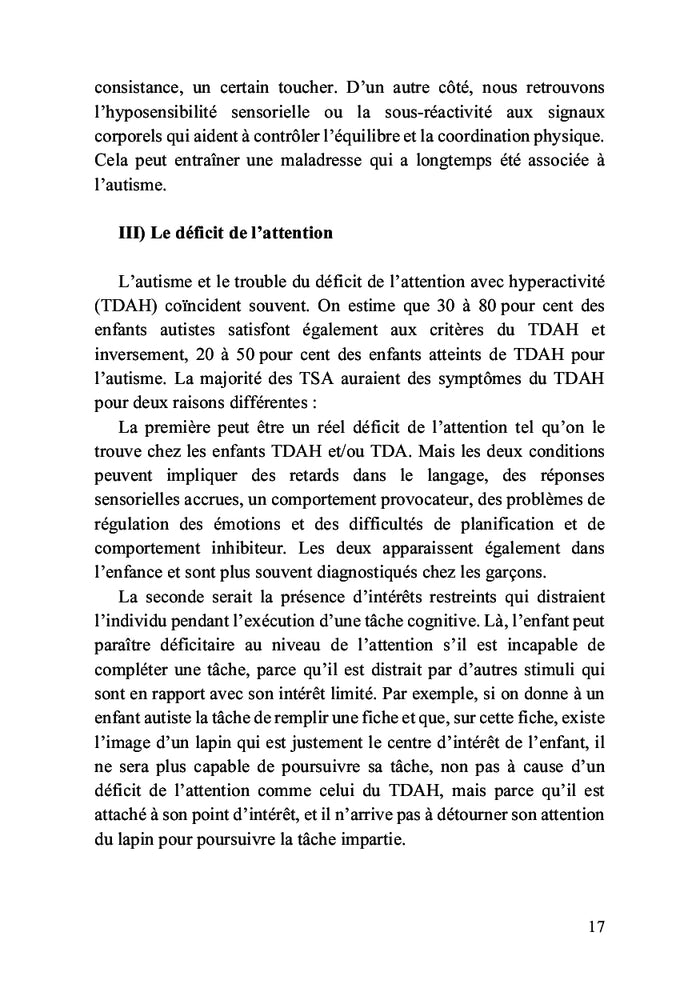 Trouble du spectre de l'autisme et stratégies d'intervention