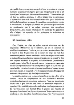 Trouble du spectre de l'autisme et stratégies d'intervention